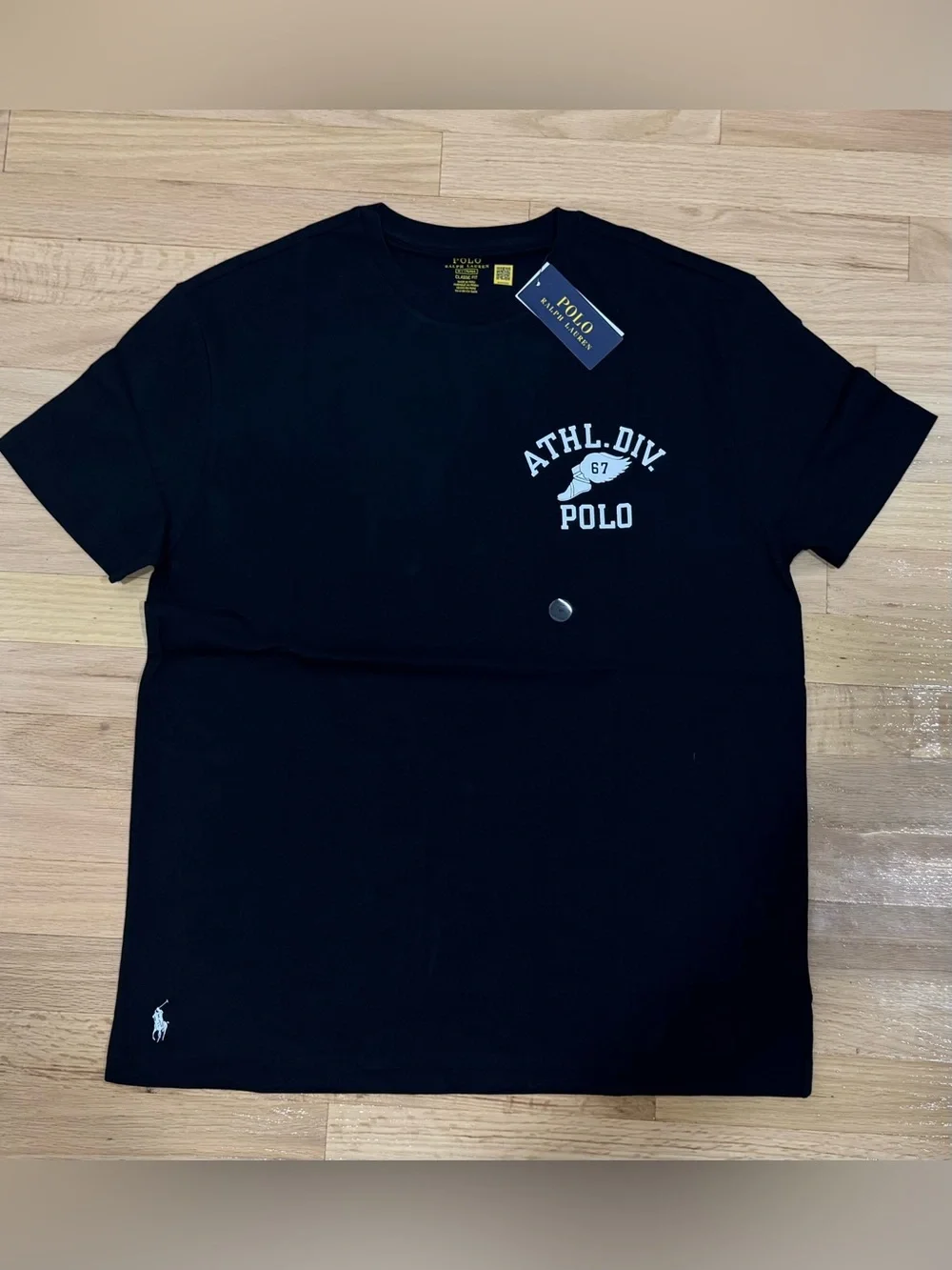 Polo Ralph Lauren Men's P-Wing 1967 Graphic Pony Print T-Shirt Black NWT S-XXL